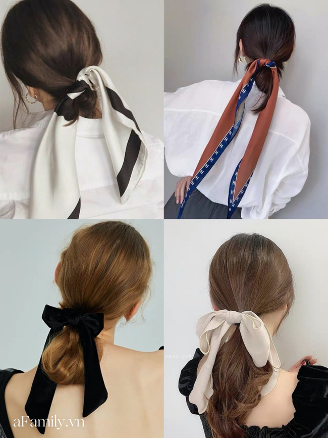 Biến tấu 4 kiểu tóc phong cách Hàn Quốc bằng khăn lụa  Báo Phụ Nữ Việt Nam