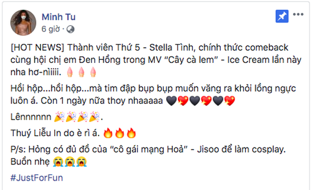 Minh Tú hết nhận làm thành viên thứ 5, cosplay rồi reaction cho BLACKPINK, thiên vị thế bảo sao bị fan cuồng BTS ném đá? - Ảnh 4.