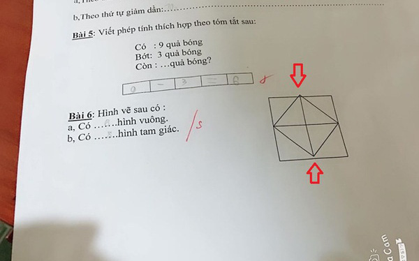 Bài toán Tiểu học đếm hình học trò khăng khăng làm đúng, kết quả lại là
