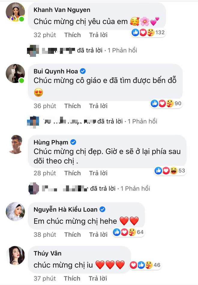 Hoa hậu Khánh Vân, Á hậu Thuý Vân, NTK Đỗ Mạnh Cường... chúc mừng Hương Giang nên duyên với CEO Matt Liu - Ảnh 3.