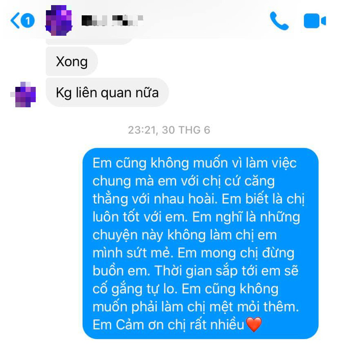 Hoài Sa chính thức lên tiếng sau khi bị quản lý cũ tố vô ơn, chiêu trò: Tôi xin lỗi vì để anh phải giận như vậy - Ảnh 3.