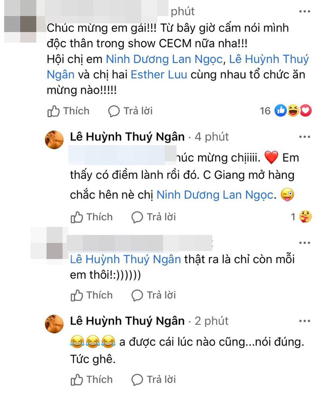 Vào chia vui với Hương Giang nhưng Thuý Ngân lại lỡ miệng tiết lộ Ninh Dương Lan Ngọc là hoa có chủ? - Ảnh 2.