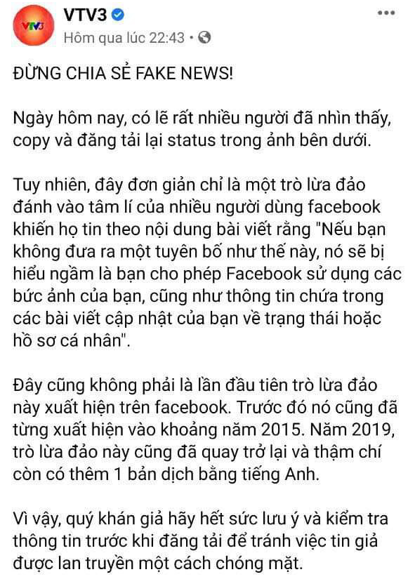 Cảnh báo: Facebook tự ý sử dụng ảnh của bạn... là thông tin giả - Ảnh 2.