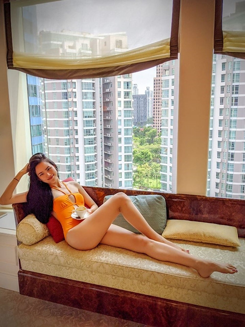 The life of Tuyet Lan and her fiancé in Singapore: Brand, lemongrass tourism, but what is most striking is the luxury apartment - Photo 5.