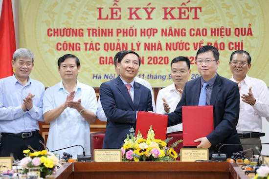 Sở Th&ocirc;ng tin v&agrave; Truyền th&ocirc;ng H&agrave; Nội hợp t&aacute;c c&ugrave;ng Cục B&aacute;o ch&iacute; n&acirc;ng cao hiệu quả quản l&yacute; b&aacute;o ch&iacute; - Ảnh 1.