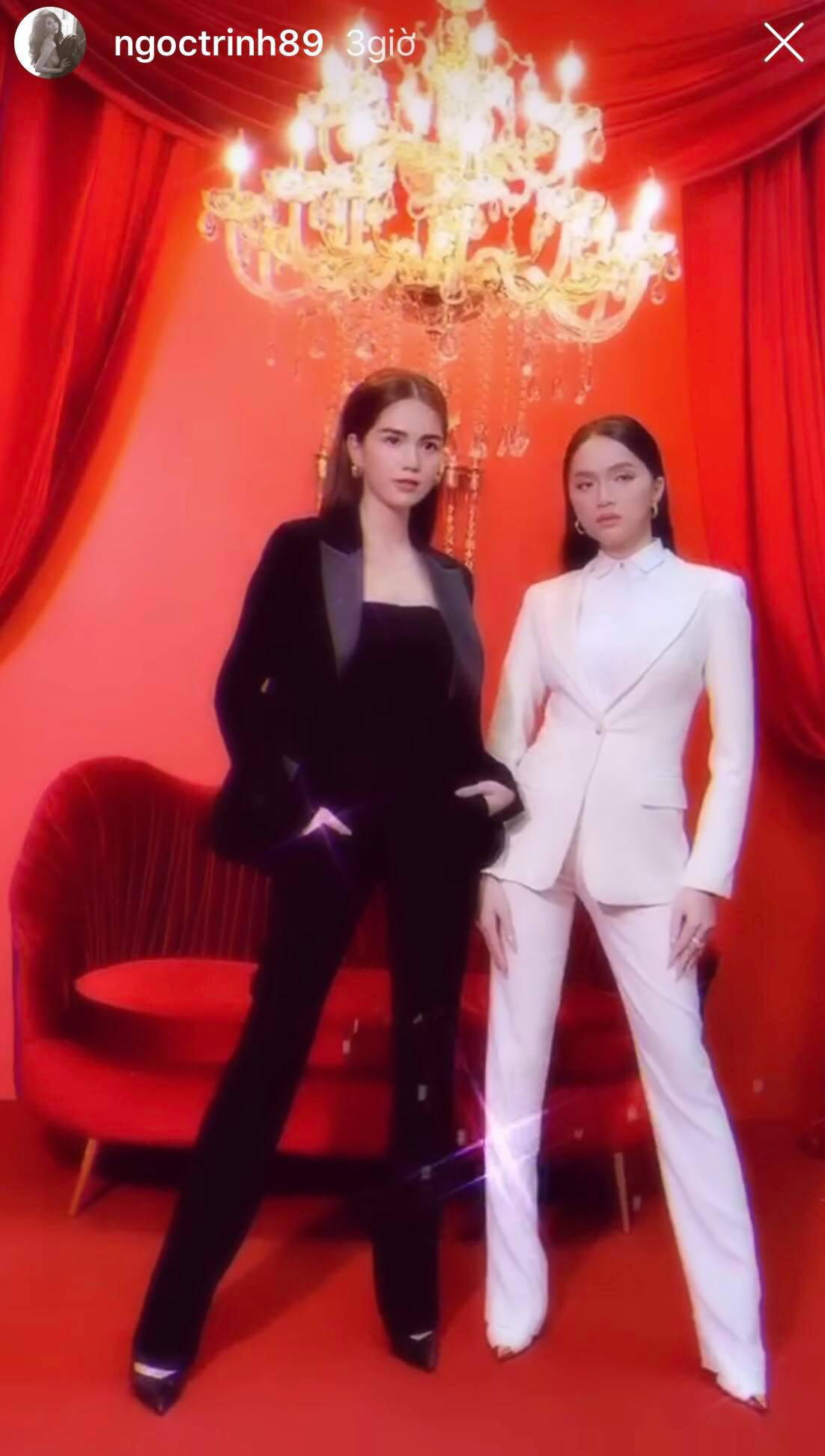 Vừa bị dìm chiều cao khi đứng cạnh Hương Giang, Ngọc Trinh vội phục thù bằng đôi giày cao gót khủng - Ảnh 3. Vừa bị dìm chiều cao khi đứng cạnh Hương Giang, Ngọc Trinh vội phục thù bằng đôi giày cao gót khủng - Ảnh 3.