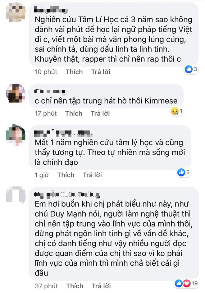 MXH tranh cãi dữ dội vì quan điểm chữa trầm cảm của Kimmese: Việc bạn cần làm là nhận ra mình đã tự ép mình quá đáng, đừng dùng thuốc tây - Ảnh 5.