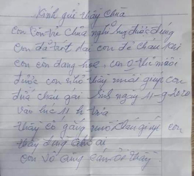 Hải Dương: Xót xa bé gái sơ sinh bị bỏ rơi trước cổng đền và lá thư nhờ nuôi giúp  - Ảnh 2.