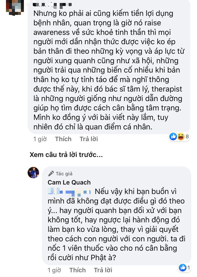 MXH tranh cãi dữ dội vì quan điểm chữa trầm cảm của Kimmese: Việc bạn cần làm là nhận ra mình đã tự ép mình quá đáng, đừng dùng thuốc tây - Ảnh 4.