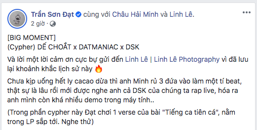 Datmaniac - giám khảo King Of Rap bất ngờ tung khoảnh khắc lịch sử với Dế Choắt, dân tình xôn xao: Biết ai vô địch Rap Việt rồi đấy - Ảnh 1.
