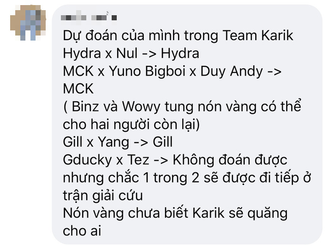 Fan đã săm soi dự đoán được các cặp đấu của team Karik, tuyên bố không để ekip dắt mũi lần nữa đâu! - Ảnh 9.