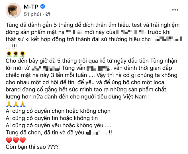 Biến Vbiz: Netizen tranh cãi nảy lửa khi soi chi tiết nghi vấn Sơn Tùng tìm hiểu, thử nghiệm sản phẩm làm đẹp khi chưa đạt chuẩn - Ảnh 2.