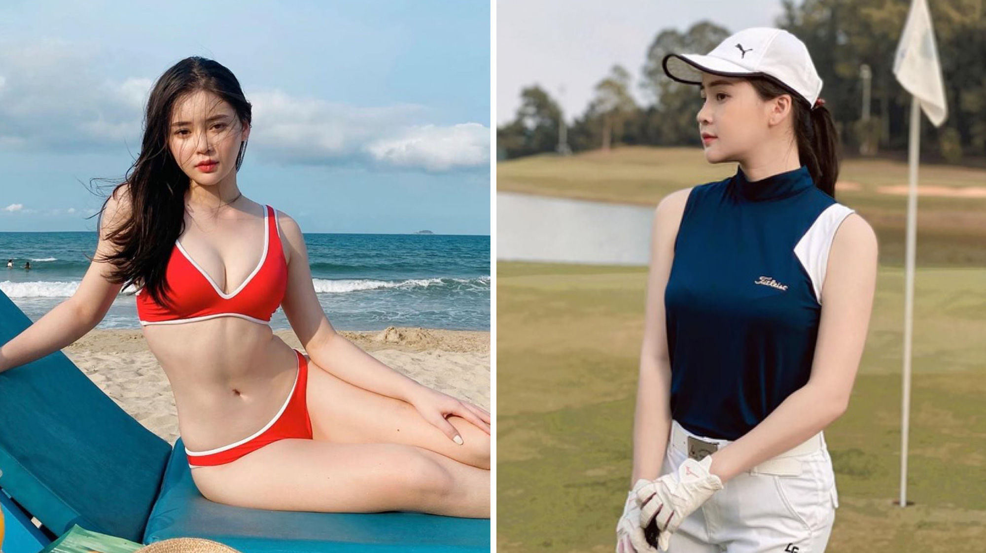 So Ảnh Gái Xinh Mặc Bikini Với Khi Lên Đồ Chơi Golf: Chân Dài, Eo Thon Thì  Mặc Hở Kín Gì Cũng Đẹp Mê | Thoitrangviet247