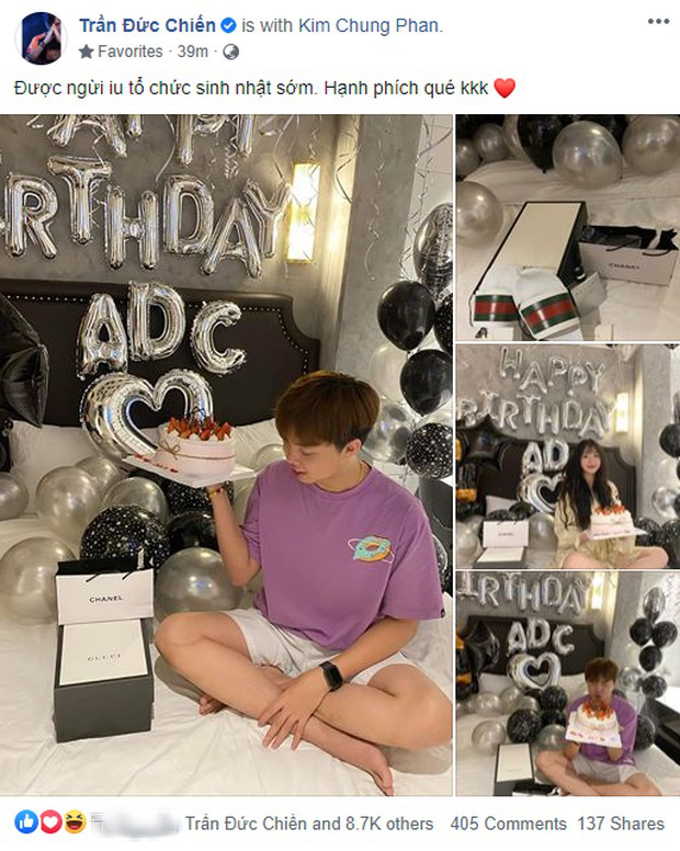 Chẳng chịu thua ADC và Kim Chung Phan, Huyền Trang (Six) cũng tổ chức sinh nhật cực ngọt cho Lai Bâng - Ảnh 1.