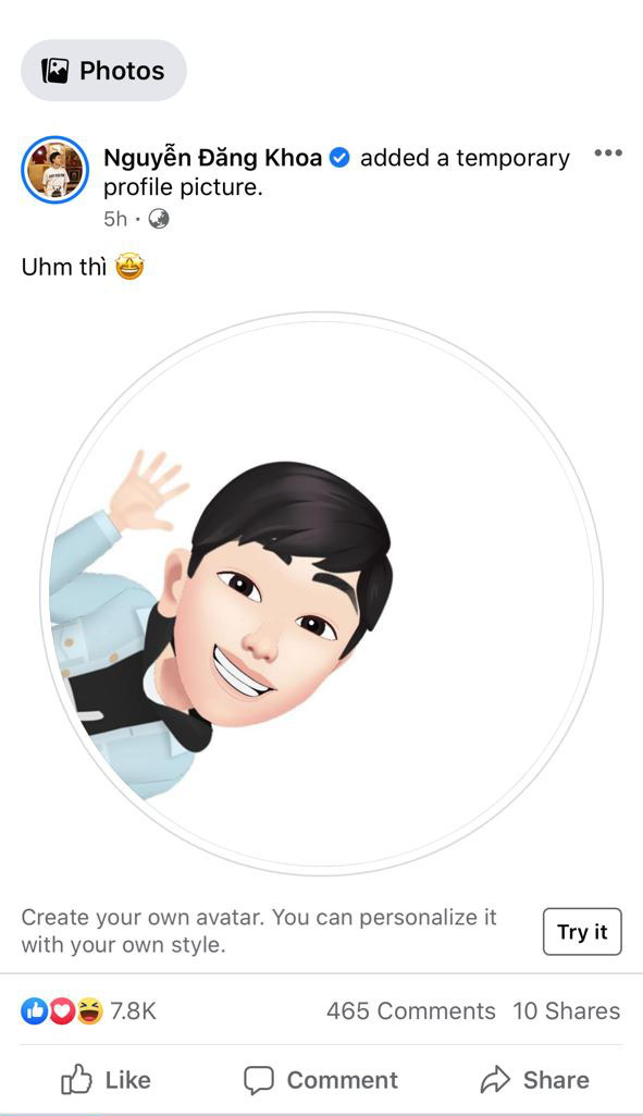 Từ diễn viên, ca sỹ đến thí sinh Rap Việt đều đua nhau... bắt trend avatar emoji đang hot rần rần trên Facebook - Ảnh 8.