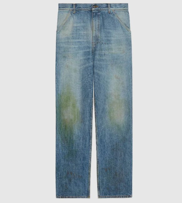 Gucci khiến dân tình cười xỉu khi ra mắt quần jeans phong cách xòe xe trời mưa giá 18 triệu - Ảnh 1.