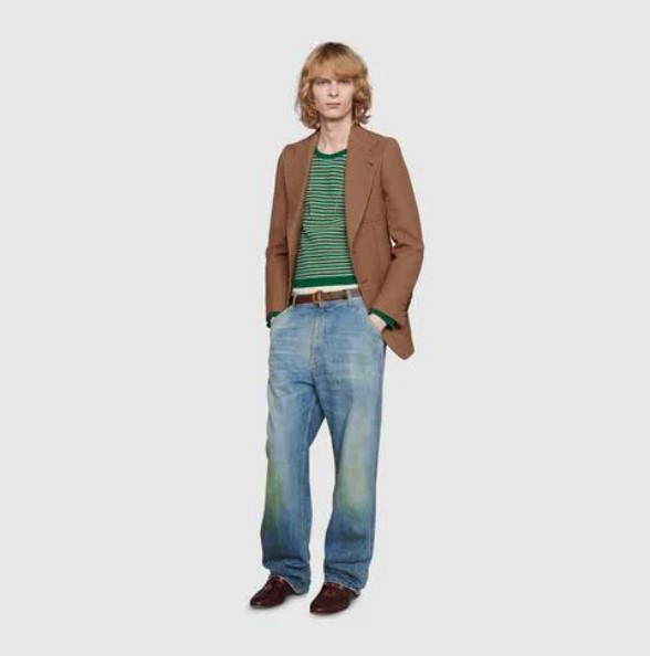 Gucci khiến dân tình cười xỉu khi ra mắt quần jeans phong cách xòe xe trời mưa giá 18 triệu - Ảnh 4.
