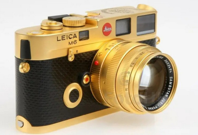 Ngắm Leica M6 bản mạ vàng siêu hiếm, giá lên tới gần 30 ngàn USD của hoàng  gia Brunei