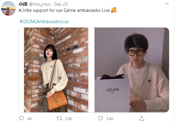 Nể fan của Lisa: Chốt đơn li&ecirc;n tục, mua cả t&aacute; đồ Celine mừng idol th&agrave;nh đại sứ to&agrave;n cầu - Ảnh 1.