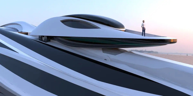 Siêu du thuyền 500 triệu USD này lấy cảm hứng từ anime và có thiết kế trông như một chú thiên nga - Ảnh 3.