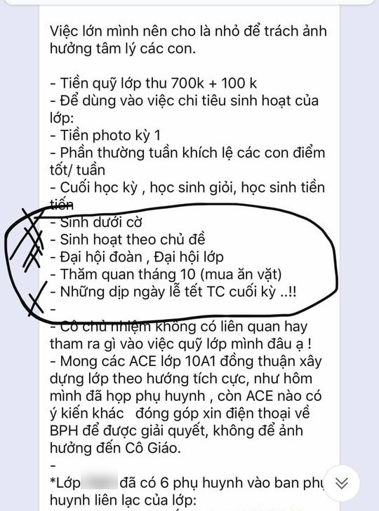 The case of the abused mother ostracized for rejecting the voluntary contribution of 700k in class: What did other parents say?  Photo 1.