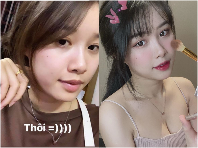 So ảnh lúc mặt mộc và khi lồng lộn của dàn gái xinh trên mạng, danh hiệu nữ thần mặt mộc sẽ về tay ai? - Ảnh 27. So ảnh lúc mặt mộc và khi lồng lộn của dàn gái xinh trên mạng, danh hiệu nữ thần mặt mộc sẽ về tay ai? - Ảnh 27.