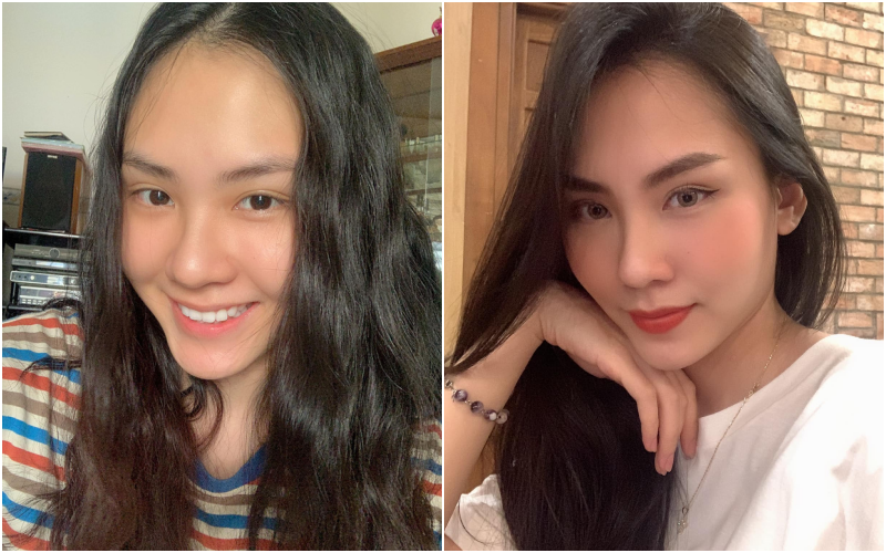 So ảnh lúc mặt mộc và khi lồng lộn của dàn gái xinh trên mạng, danh hiệu nữ thần mặt mộc sẽ về tay ai? - Ảnh 19. So ảnh lúc mặt mộc và khi lồng lộn của dàn gái xinh trên mạng, danh hiệu nữ thần mặt mộc sẽ về tay ai? - Ảnh 19.
