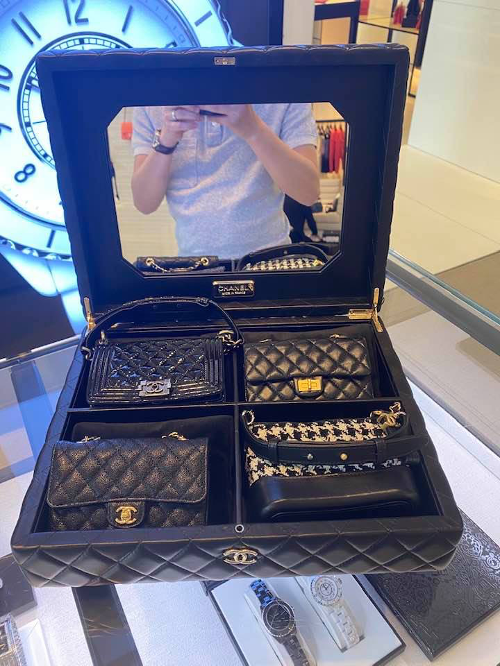 TÚI CHANEL CLASSIC FLAP BAG MEDIUM SLIVER NGUYÊN BẢN DA CAVIAR MÀU XANH NGỌC