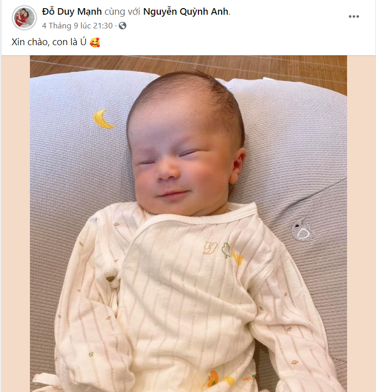 Fanpage của người hâm mộ bất ngờ giới thiệu tên con trai Đỗ Duy Mạnh và Quỳnh Anh, tiết lộ hình ảnh đẹp lung linh trong tiệc đầy tháng - Ảnh 3. Fanpage của người hâm mộ bất ngờ giới thiệu tên con trai Đỗ Duy Mạnh và Quỳnh Anh, tiết lộ hình ảnh đẹp lung linh trong tiệc đầy tháng - Ảnh 3.