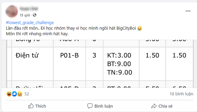 Dân mạng thi nhau tham gia trào lưu khoe điểm thấp tũn thời đi học: Đọc lý do mà cười sái quai hàm - Ảnh 8.