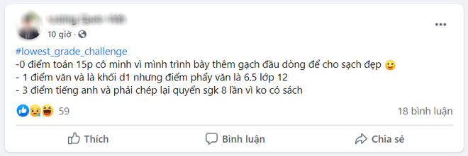 Dân mạng thi nhau tham gia trào lưu khoe điểm thấp tũn thời đi học: Đọc lý do mà cười sái quai hàm - Ảnh 4.