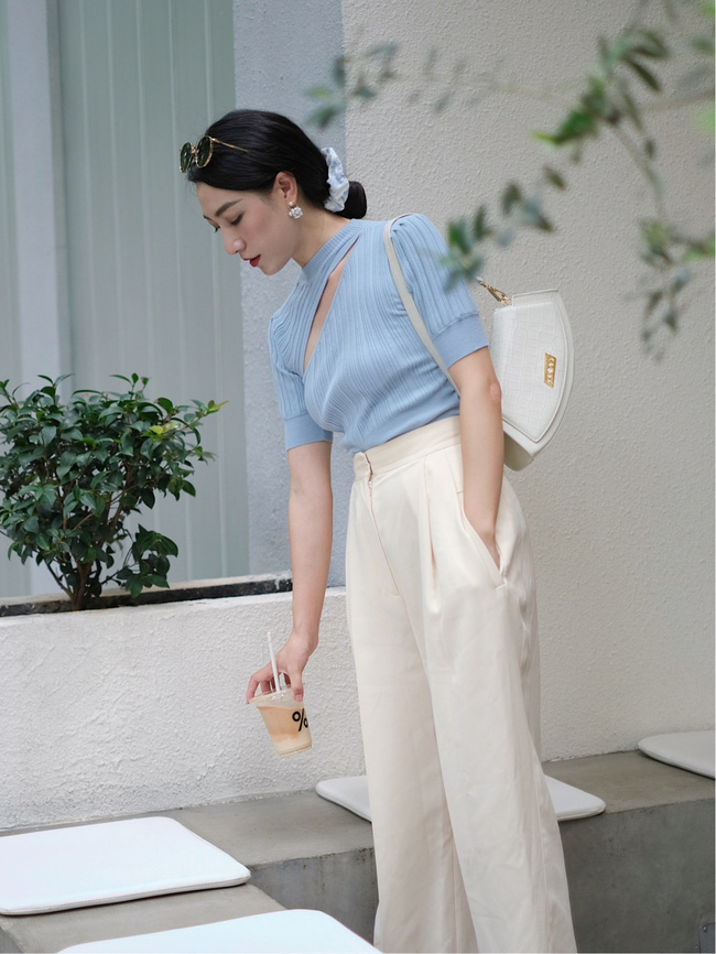 Các quý cô châu Á đồng loạt tẩy chay quần ôm, chỉ diện quần ống rộng với cả chục cách phối đồ đi làm đẹp hết nấc - Ảnh 2.