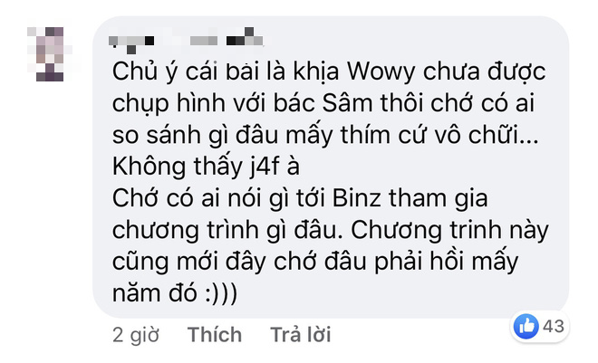 Tìm được bằng chứng Binz đã gặp MC Lại Văn Sâm từ năm 2019, netizen có dịp cà khịa Wowy ngay lập tức! - Ảnh 12.