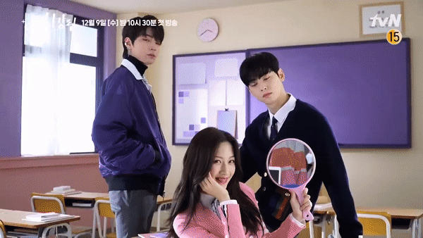 Cha Eun Woo cạn lời khi nhìn thấy mặt mộc của Moon Ga Young ở hậu trường True Beauty - Ảnh 10. Cha Eun Woo cạn lời khi nhìn thấy mặt mộc của Moon Ga Young ở hậu trường True Beauty - Ảnh 10.