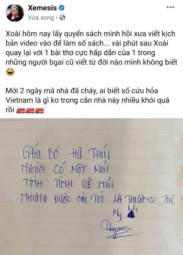 Xoài Non phát hiện thơ tình người yêu cũ gửi chồng ngay sau đám cưới, Xemesis phải tiết lộ sự thật... khiến nhiều người bất ngờ! - Ảnh 5.