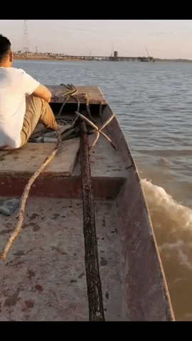 Anh chàng đánh cá may mắn nhất năm: Cá tự nhảy từ dưới sông lên thuyền, không làm mà vẫn có ăn như thật! - Ảnh 1. Anh chàng đánh cá may mắn nhất năm: Cá tự nhảy từ dưới sông lên thuyền, không làm mà vẫn có ăn như thật! - Ảnh 1.