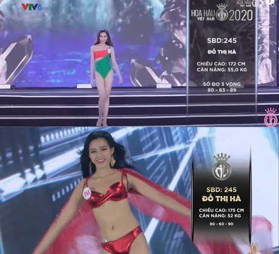 Netizen gây tranh cãi vì phát hiện số đo hình thể và chiều cao của Hoa hậu Việt Nam Đỗ Thị Hà thay đổi bất thường chỉ sau 1 tháng - Ảnh 2.