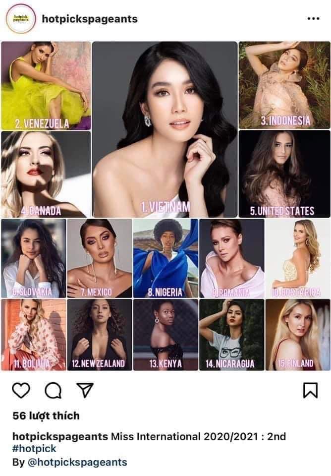 HOT: First runner-up Phuong Anh was crowned International Beauty Fan List Leader, and was praised by Media Director Miss International!  - Photo 2.