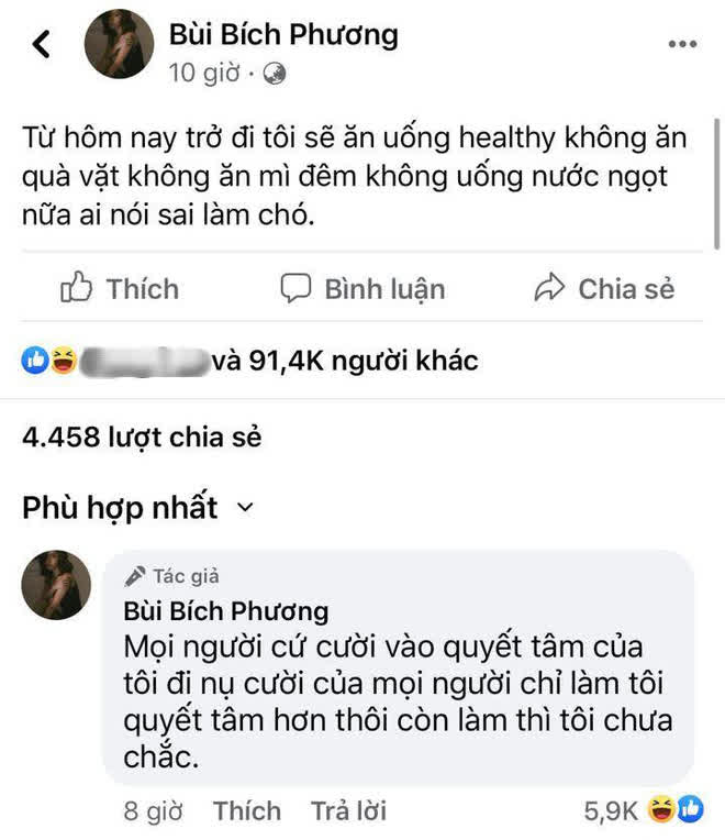 Chuyện nhà Bích Phương: Con gái quyết tâm ăn uống lành mạnh kèm lời thề hơi... gắt, mẹ vào phản dame cực mặn - Ảnh 2.