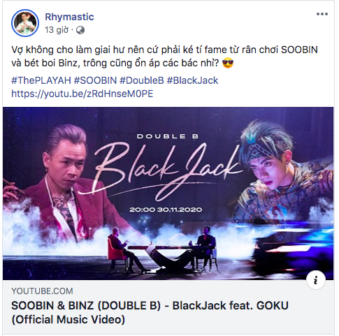 Rhymastic quả là cá con hệ sợ vợ: Phải ké fame dân chơi Soobin và bad boy Binz vì vợ không cho làm trai hư! - Ảnh 3.