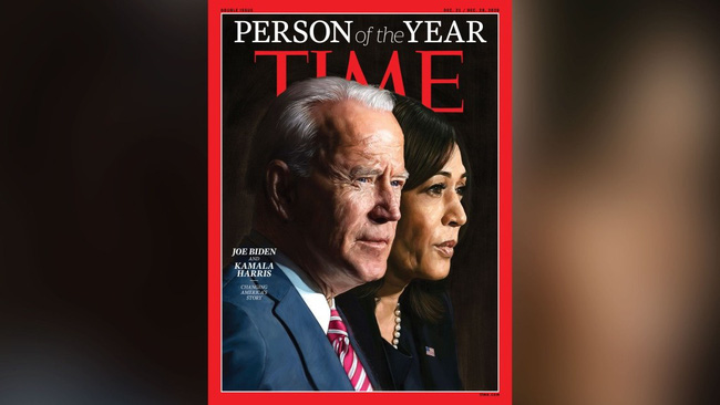 Joe Biden v&agrave; Kamala Harris được xướng t&ecirc;n l&agrave; Nh&acirc;n vật của năm 2020 - Ảnh 1.