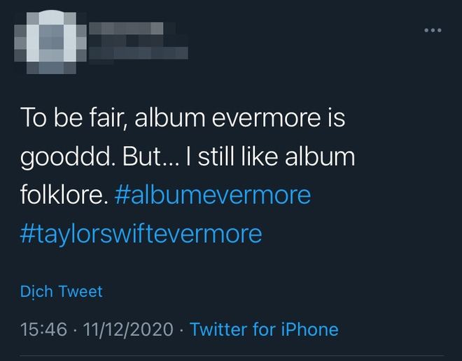 Album evermore mới được Taylor Swift hoàn thành vào tuần trước, người hâm mộ khen chê có đủ, đánh giá thế nào so với folklore? - Ảnh 11.