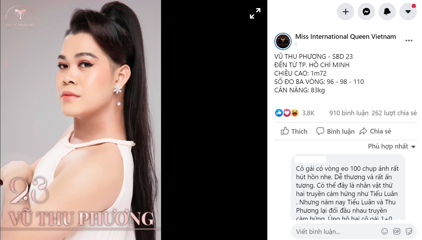 Vedette cá viên chiên Vũ Thu Phương dẹp hết các chị đẹp Lương Mỹ Kỳ, Tường Vi... qua một bên nhờ lượt like nổi trội - Ảnh 1. Vedette cá viên chiên Vũ Thu Phương dẹp hết các chị đẹp Lương Mỹ Kỳ, Tường Vi... qua một bên nhờ lượt like nổi trội - Ảnh 1.