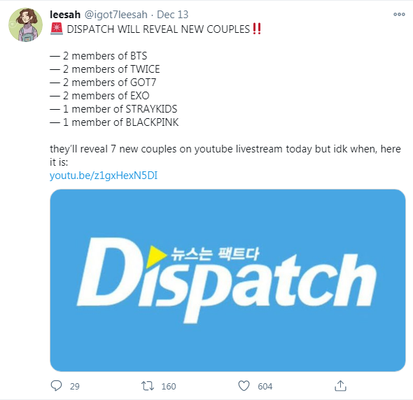 Nháo nhào vì tin đồn đặc sản cặp đôi năm mới của Dispatch: 7 couple đang chờ bị khui, fan BTS, BLACKPINK, EXO nín thở chờ đợi - Ảnh 2.