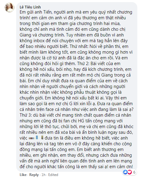 Dược sĩ Tiến gửi tâm thư cho Tiêu Linh và Đào Anh hậu drama, nhắn nhủ thí sinh nên xin lỗi Hương Giang - Ảnh 7.