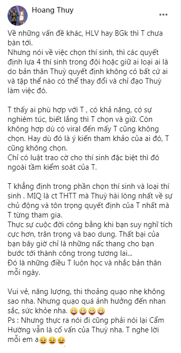 Hoàng Thùy lên tiếng về việc chọn thí sinh ở Đại Sứ Hoàn Mỹ: Viral đến mấy mà không hợp thì cũng không chọn - Ảnh 5.