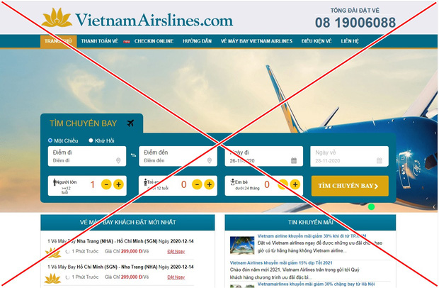 Hieupc took action and contributed to the removal of two fake websites that Vietnam Airlines and Vietjet Air scammed into selling tickets!  - Photo 1.