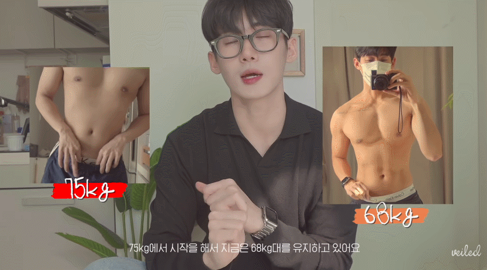 Vlogger điển trai xứ Hàn chia sẻ bí quyết giúp anh giảm một lèo 7kg chỉ trong 1 tháng - Ảnh 2.