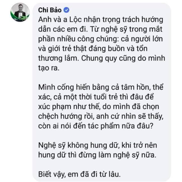 Chi Bao spoke clearly explaining the fierce statement, then ceasing to be an artist amid the gymer scandal that insulted the late NS Chi Tai - Photo 2.