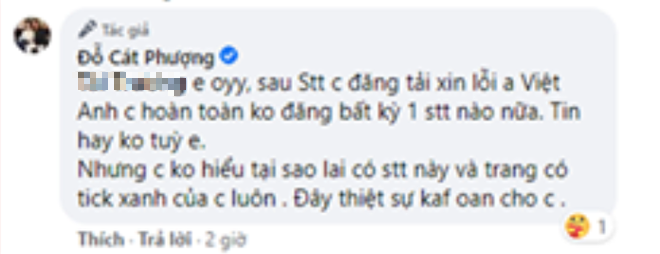 Cat Phuong clarified the vulgar status line allegedly sent to the male gymnast who insulted NS Chi Tai - Photo 3.